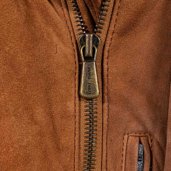 Loro Piana Deerskin Suede Leather Jacket Coat Made in Italy - Picture 3 of 16